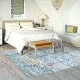 thumbnail image 3 of METSAVAIM 6x9 Rug - Ultra Soft Aqua Multi Area Rug for Bedroom, Living Room & Office | Non-Slip Machine Washable Rugs, Ideal for Indoor & Outdoor Use, 3 of 9