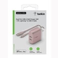thumbnail image 4 of Cargador De Pared 2 Puertos USB A con cable Lightnig Belkin rosa, 4 of 7