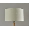 thumbnail image 5 of Eve Floor Lamp with Natural Oak Wood and Antique Brass Base, 5 of 5