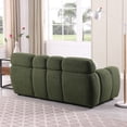 thumbnail image 2 of Modern Cloud Sofa With 2 Pillows, 3-Seater Couch, Upholstered Boucle Fabric Sofa Couch For Bedroom Living Room Apartment Home Office (64.96x35.83x27.95in), 2 of 9