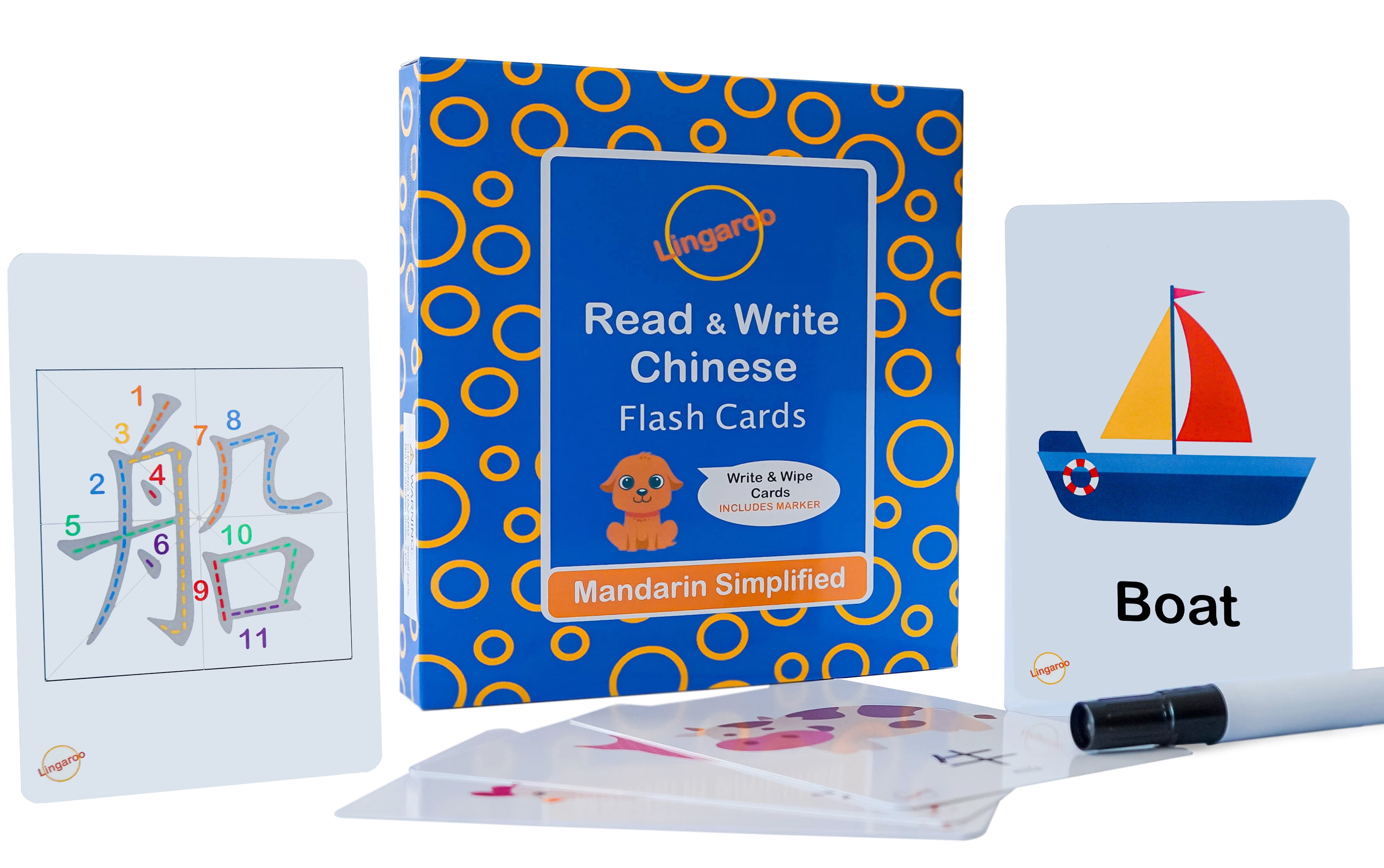 Lingaroo Read & Write Mandarin Simplified Chinese Flash Cards with