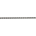 thumbnail image 2 of White Sterling Silver bracelet Chain style Rope 8 in 3 mm, 2 of 4