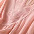 thumbnail image 5 of Holzkary Embroidered Cotton Linen Tops for Women 3/4 Sleeve Summer Boho Peasant Gauze Blouses Dressy Casual Bohemian Shirts Pink XL, 5 of 8