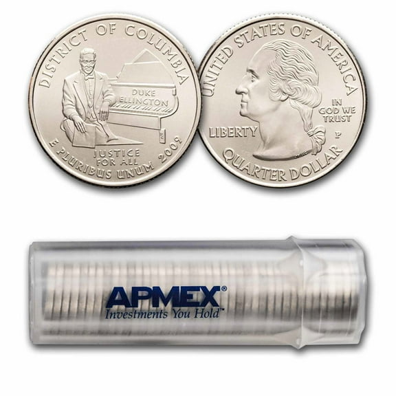 2009-P District of Columbia Quarter 40-Coin Roll BU