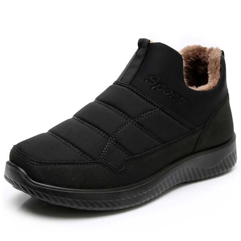 Winter waterproof and velvet warm dad shoes old Beijing cloth shoes men