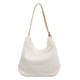 thumbnail image 4 of Bolsa de mano de felpa con doble correa para mujer, de gran capacidad de tela cálida (blanco) Ehuebsd Para Estrenar, 4 of 9