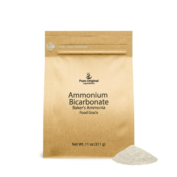 Pure Original Ingredients Ammonium Bicarbonate 11oz Baker's Ammonia, Traditional Leavening Agent, Food Grade