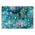 thumbnail image 2 of Tiptophomedecor Peel and Stick Floral Wallpaper Wall Mural - Turquoise Water Lilies - Removable Wall Decals, 2 of 3