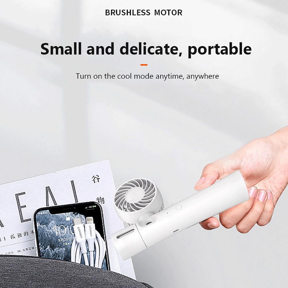 Lowestbest Portable Fan, White Three-in-One Handheld Fan with Spray and Colorful Lights, CLEARANCE SALE!