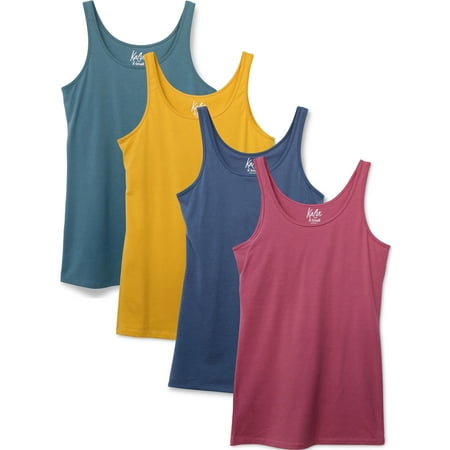 

Kalon Women s 4-Pack Modern Shelf Bra Cami Base Layer