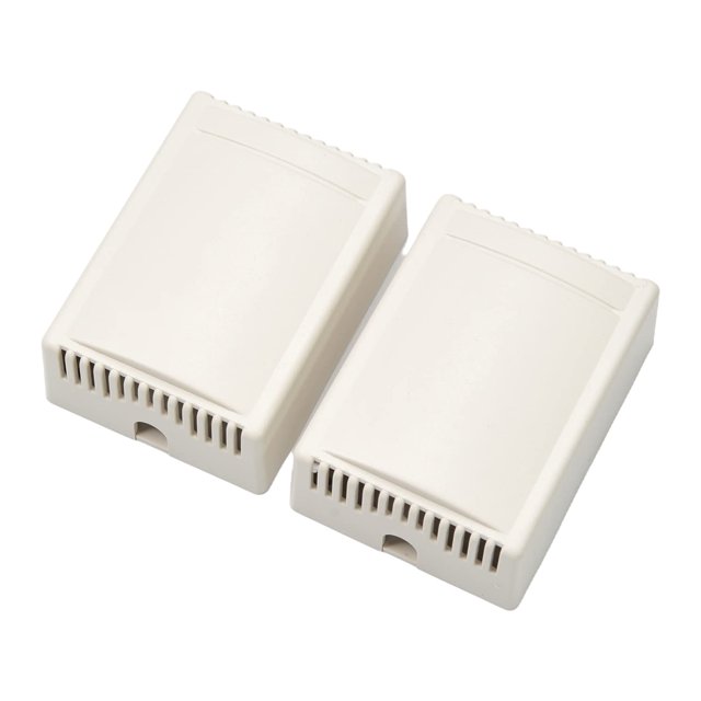HUGFEGWE 2Pcs Dustproof Electronic Junction Box Plastic Enclosure Project Box for Electronic Projects ABS White 2.95" x 2.17" x 1.18" U2536-18907