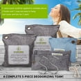thumbnail image 3 of Bambloom Bamboo Charcoal Bags Odor Absorber,Air Purifying for Closet Fridge Car Home,200gX2,75gX1,50gX2, 3 of 4