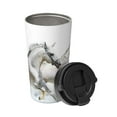 thumbnail image 2 of Balery Running White Horses Pattern Insulated Coffee Travel Mug Stainless Steel Vacuum Coffee Cup Leakproof with Screw Lid Coffee for Hot/Iced Beverage - 500ml, 2 of 8