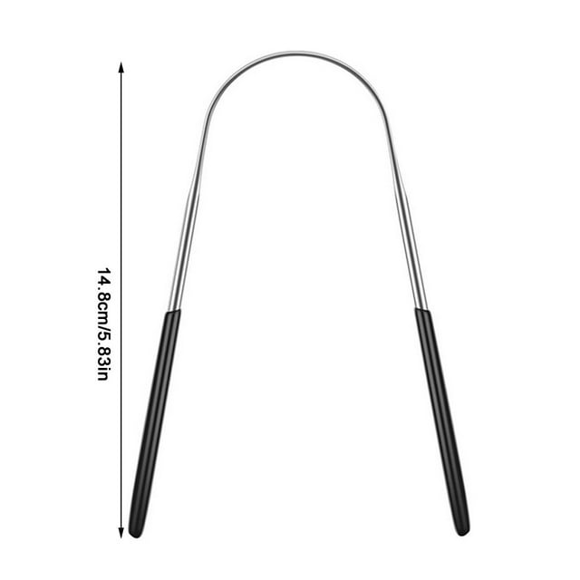 destyer Grattoir de Langue pour Adultes Éliminer la Mauvaise Haleine en Acier Inoxydable Réutilisables Outils de Beauté Rafraîchir Durable Brosse Robuste Plus Fraîche Voyage type 2