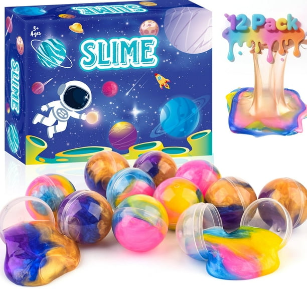 Juego de 12 bolas de limo Galaxy Slime Balls WUJYLY, paquete de 12 unidades
