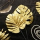 thumbnail image 2 of BESTOYARD 20 piezas de plantas artificiales hojas de palma decoración de hojas tropicales simuladas (dorado), 2 of 7