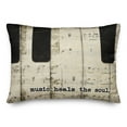 thumbnail image 2 of Creative Products Music Heals the Soul 14x20 Indoor / Outdoor Pillow, 2 of 3