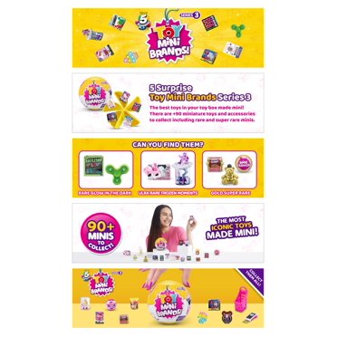 Zuru 5 Surprise Mini Brands Series 3 Combo Pack - Collector's Case & 3 Capsules, Real Mini Brands