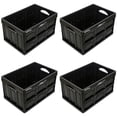 thumbnail image 1 of Caja Contenedor Plegable InstaTrunk 4 Pzas 10kg 53x36x29cm Apilable y Colapsable Polietileno Color Negro., 1 of 1