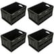 thumbnail image 1 of Caja Contenedor Plegable InstaTrunk 4 Pzas 10kg 53x36x29cm Apilable y Colapsable Polietileno Color Negro., 1 of 1