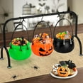 thumbnail image 7 of EUDIDV Pumpkin Bucket Candy Bucket Witches Cauldron Serving Bowls On Rack 3 Packs Halloween Candy Servers Decor Bowl For Indoor Outdoor Party Decorations, 7 of 7