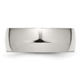 thumbnail image 3 of Chisel Stainless Steel Polished 8mm Half Round Band, 3 of 7