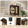 thumbnail image 6 of Biemlerfn Narrow Shoe Cabinet with Side Storage for Tall-Boot, Rattan Shoe Organizer for Entryway, Living Room, Hallway, 6 of 10