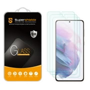 [3-Pack] Supershieldz for Samsung Galaxy S21 Plus 5G Tempered Glass Screen Protector, Anti-Scratch, Anti-Fingerprint, Bubble Free