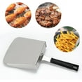 thumbnail image 4 of Duslogis Metal Spatula, Heavy Duty Stainless Steel Griddle Burger Spatula Barbecue Hamburger Turner Grilling BBQ Griddle Accessories Smash Burgers Food Mover for Stir Fry Cook and Move Food, 4 of 7