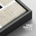 thumbnail image 4 of IDEA4WALL Framed Canvas Wall Art Minimal Retro Vintage Black Tan Grid Color Blocks Modern Art Nordic Colorful Abstract Print Contemporary for Living Room, Bedroom, Office - Black 16"x24", 4 of 5