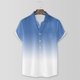 thumbnail image 2 of Camisas de Manga Larga para Hombres Moda Casual Impresión Cuello de Vuelta Blusa Transpirable para Diario Y de Negocios, 2 of 6