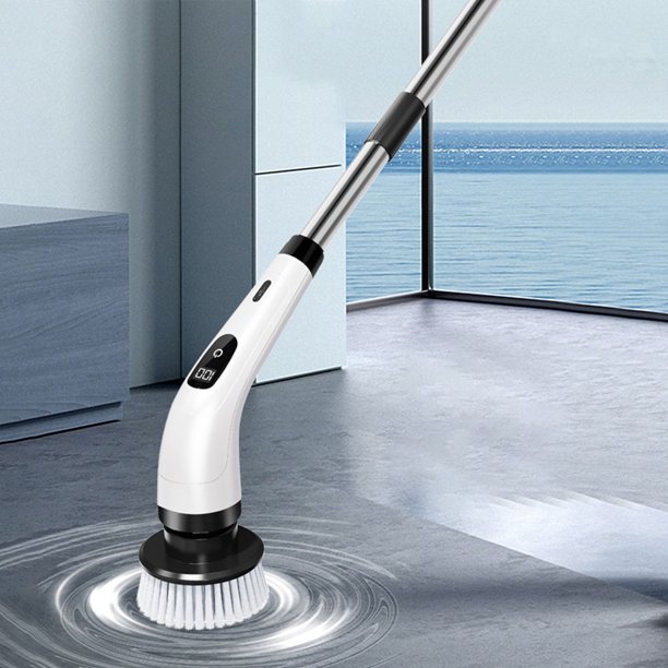 Spin 1 cepillo de limpieza inalámbrico de depuración eléctrica para la cocina del baño (7 pulgadas)