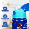 thumbnail image 3 of MAGMA LIFE Termo para Niños SipperKid, 500 ml, Acero Inoxidable de Doble Pared, Popote Flexible Antiderrames, Mantiene Bebidas Frías 12 h, Apto para Lavavajillas, Diseño Infantil, 3 of 8