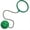 Green, variant on Ankle Skip Ball for Kids, Single Leg Swing Rotating Jumping Ring, Skip Ball for Outside, Kid Exercise Skip Toy Activity for School Break Camping Beach