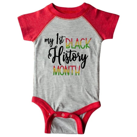 

Inktastic My 1st Black History Month Gift Baby Boy or Baby Girl Bodysuit