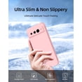 thumbnail image 5 of for Google Pixel 7 Pro Case, with Full Camera Cover Protection，Liquid Silicone Slim Shockproof Protective Phone Case [Microfiber Lining] (Pink)…, 5 of 12
