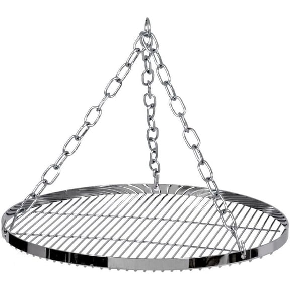 Petromax Hanging Grill Grate for Cooking Tripod, Outdoor Campfire Barbeque Cook Stand, Steel, 19.7 inch Diameter