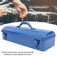 thumbnail image 4 of Blue Tool Chest Blue Toolbox Metal Structure Portable Tool Storage Organizer with Unique Style Design Suitable for Outdoor Work Made of High Grade Metal, 4 of 7