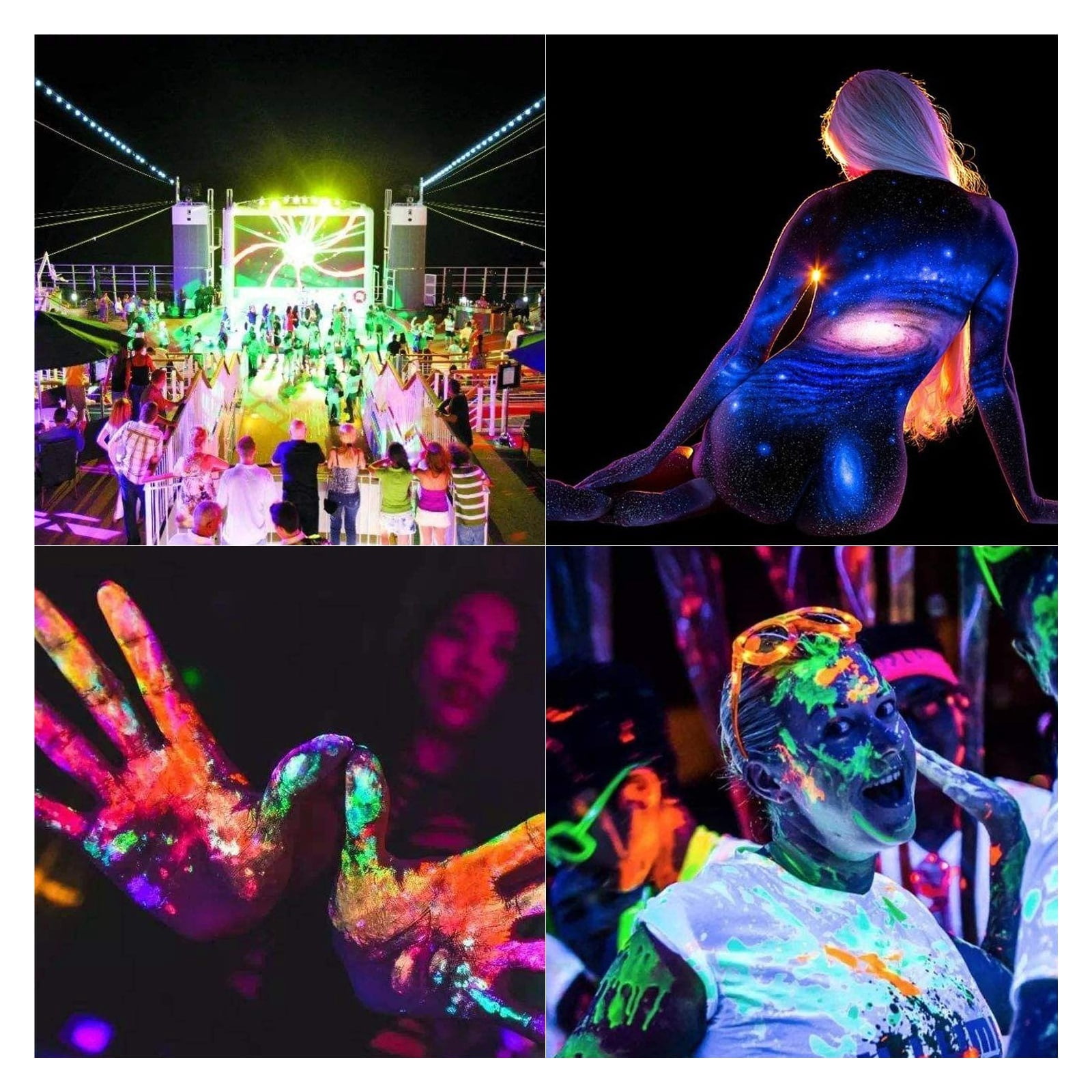 UV Black Light 50W IP65 Waterproof Stage Blacklight For Glow Party Dance DJ Disco Bar Body Paint Fluorescent Poster Purple Lamp