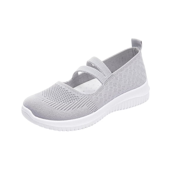 TAGOLD Womens Flats Shoes,Women's Fashionable Casual Versatile Plus Size Breathable Loafers Solid Color Round Toe Closed Heel Flat Soft Sole One- Low Heels Shoes