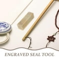 thumbnail image 4 of Pawsdot 5Pcs Stone Carving Seal Tool Set Easy to Use for Calligraphy and Small Stone Crafts, 4 of 5
