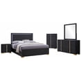 thumbnail image 3 of Coaster Marceline 5-Piece Eastern King Bedroom Set, Black, 3 of 19