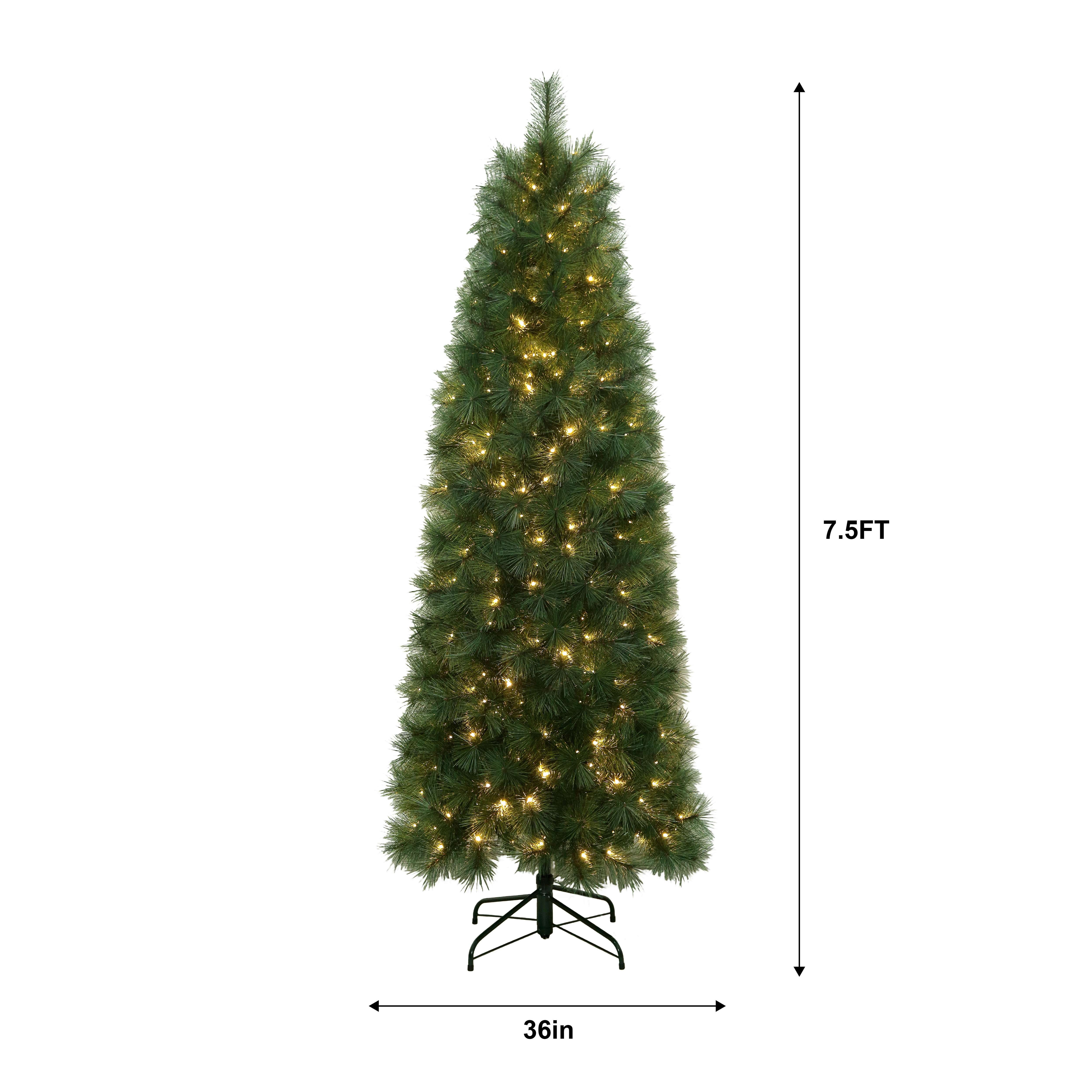 7.5FT Eastern Lakeside Slim Pine Christmas Tree Display