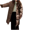 thumbnail image 2 of Chaquetas y abrigos casuales sin capucha de manga larga para mujer, blusa informal de manga larga con bolsillos y cremallera, chaqueta de poliéster, 2 of 3