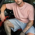 thumbnail image 4 of HBFAGFB T-Shirts pour Hommes Amples D\'entraînement Physique à Manches Courtes Basketball Course Entraînement Col Rond Haut Rouge Taille TG, 4 of 7
