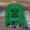 Style1-Green sweatshirt for women, variant on ersvoioy Womens Cow Print Sweatshirt Crewneck Loose Fit Long Sleeve Hoodless Pullover for Fall White XL