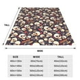 thumbnail image 3 of Pofeuu Guitar Skull record Print Ultra-Soft Micro Fleece Blanket,for Bed Or Sofa,All Season Throw Blankets Flannel Blanket-60"x50", 3 of 7