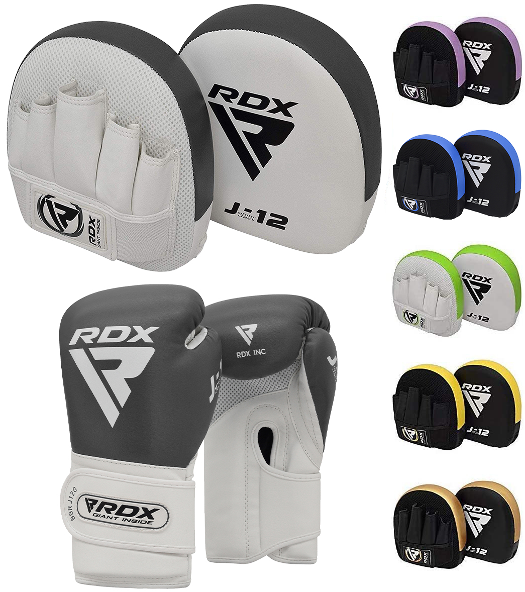 Youth Hook and Jab Target Focus Mitts with Punching Gloves Junior Hand Shield for MMA Muay Thai Martial Arts RDX Kids Boxing Pads and Gloves Set Boxercise Karate and Kickboxing Training Youth Hook and Jab Target Focus Mitts with Punching Gloves Junior Hand Shield for MMA Muay Thai Martial Arts RDX Kids Boxing Pads and Gloves Set Boxercise Karate and Kickboxing Training