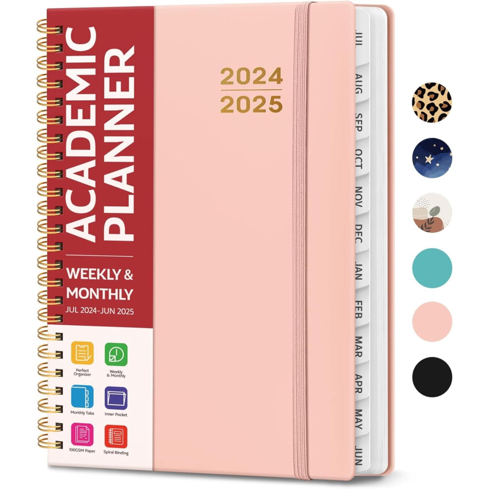 Clearance notebook for recording under $10,Academic Planner 2024 2025 For Women & Men Monthly And Weekly Calender Planner Jul 2024 Jun 2025 A5 (6.3" X 8.5") Teacher Planner 2024 2025 With Tabs I