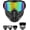 Colorful, variant on TripleHBB Detachable Full Face Goggle Mask,Goggle Mask for Welding & Riding,Anti-Fog Windproof Impact Resistant Face Protection Shield,Dust Protection Face Shield for Men Women